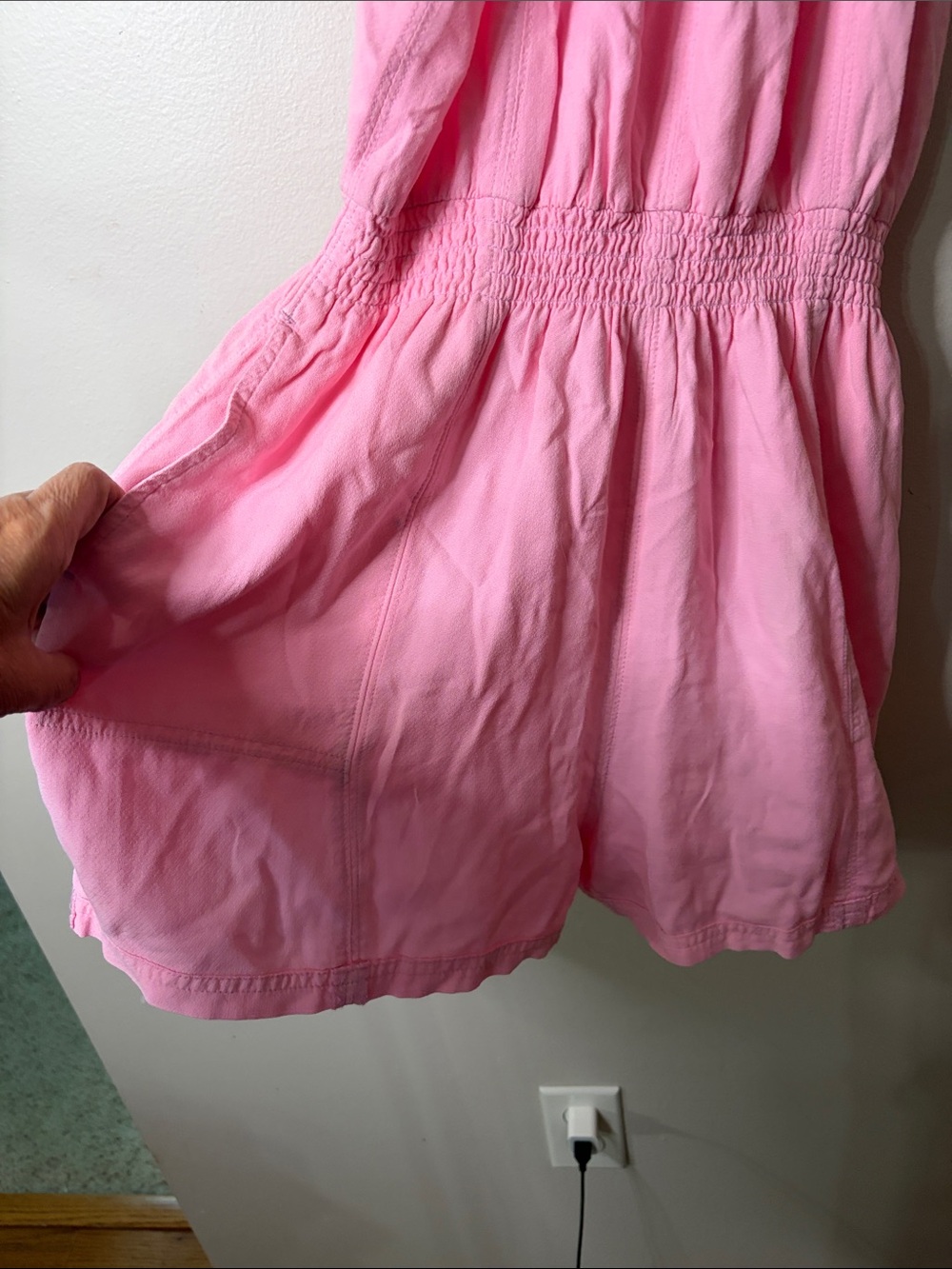 Splendid Pink Halter Shorts Romper - Picture 4 of 6